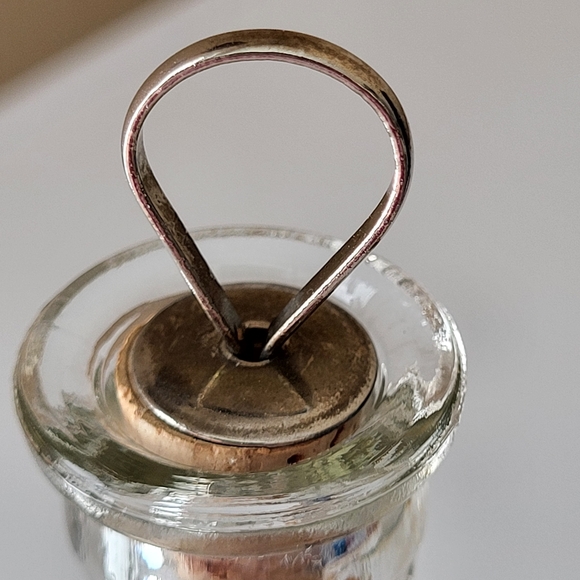 Vintage Antique Rex Oval Clear Glass Prescription Bottle with Cork Stopper - Picture 4 of 16